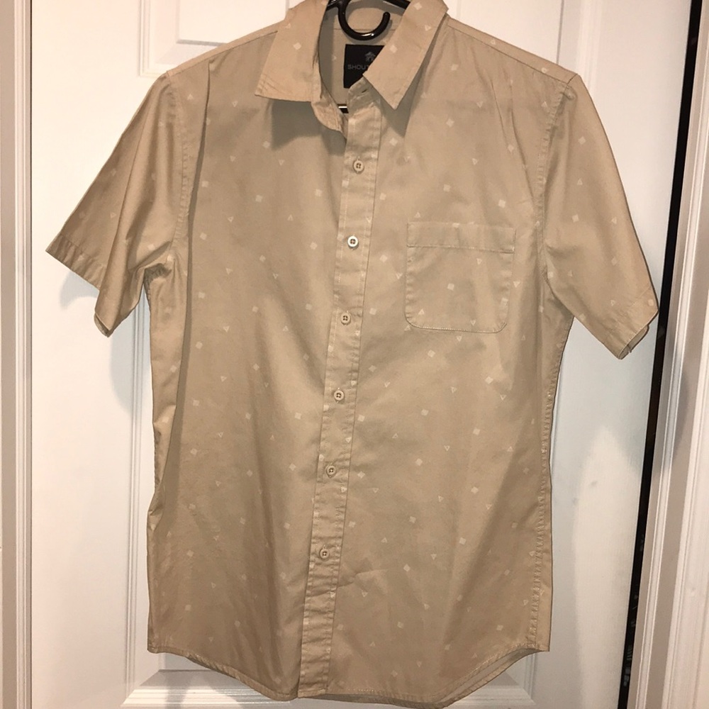 Mens Short Sleeve Button Down Shirt